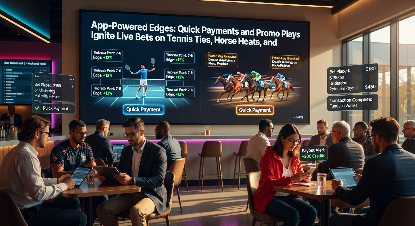 Grafiek met groei van live betting volumes door promo's op paardenraces en basketbal, getoond op een app-interface