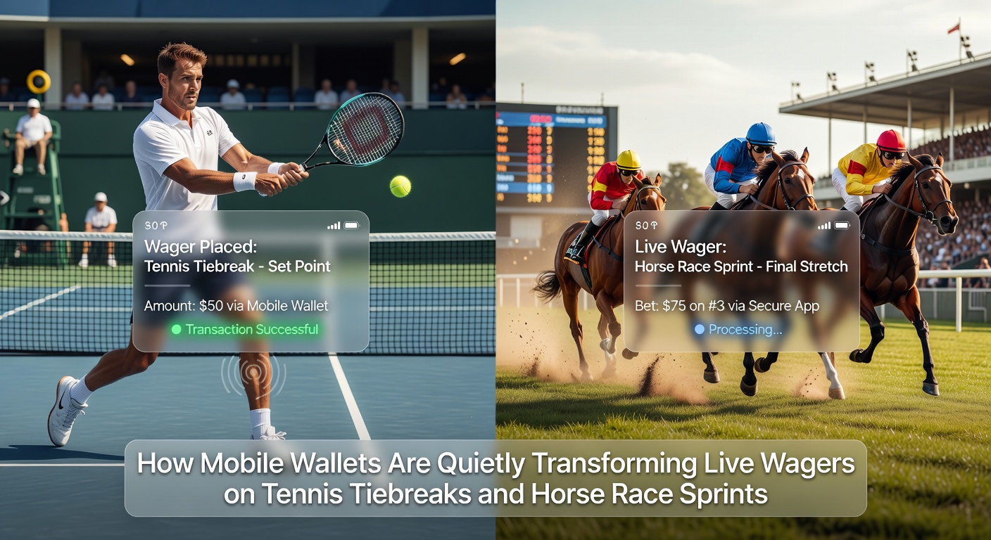 Live paardenrace sprint met mobiele betting interface