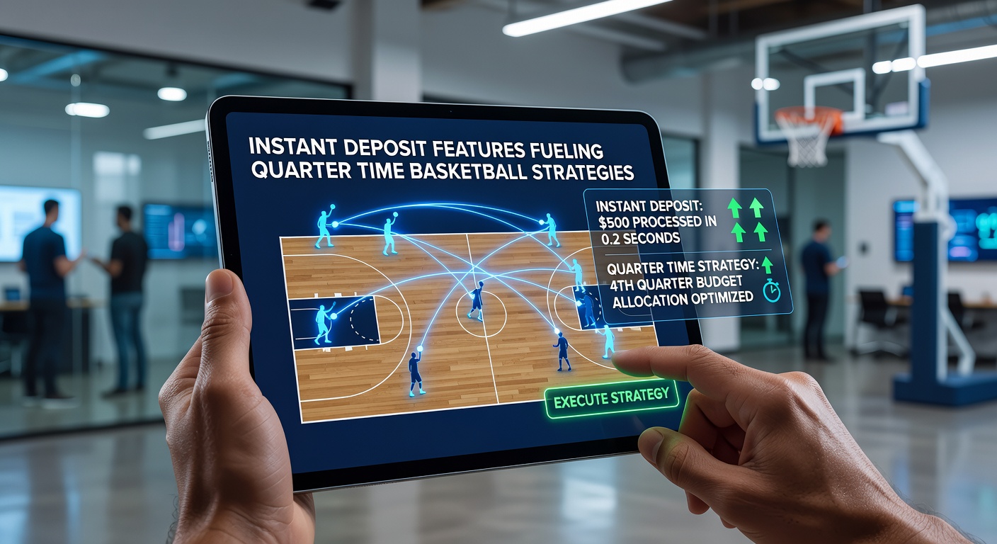 Mobiele apparaten met snelle stortingsopties voor live basketbalweddenschappen tijdens quarters