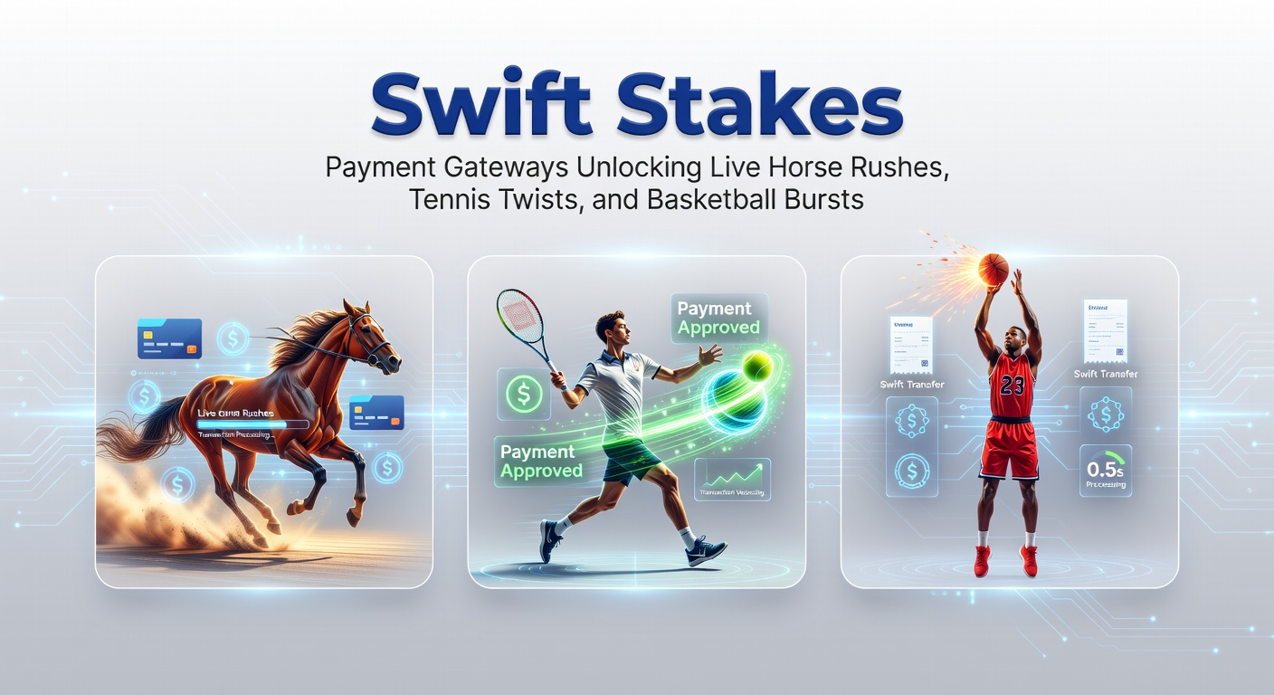 Snelle betaalpoort in actie tijdens een live paardenrace, met jockeys in volle sprint op de renbaan